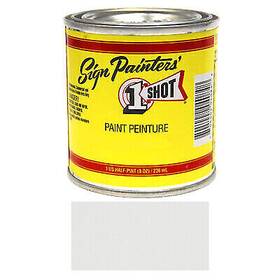 1 Shot 101l-hp 1/2 Pint 101l Lettering White Paint Enamel Pinstriping Oneshot