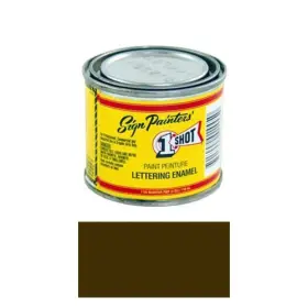 114l-qp 1 Shot 1/4 Pint 114l Med Brown Enamel Paint Lettering Pinstriping One