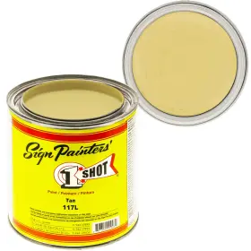 117l 1 Shot 117l/4z Tan Lettering Enamel Pinstriping Paint One 4 Oz Can