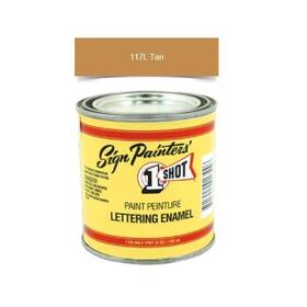 1-shot 117l/8z 117l 8oz Tan Lettering Enamel Brush Pinstriping One Paint