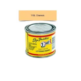 118l 1-shot 118l/4z 4oz Chamois Lettering Enamel Brush Pinstriping One Paint 118l 1-shot 118l/4z 4oz Chamois Lettering Enamel Brush Pinstriping One Paint