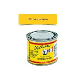 130l 1-shot 130l/4z 4oz Primrose Yellow Letter Enamel Brush Pinstriping One Paint