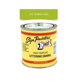 141l 1 Shot 141l/8z 8oz Sublime Green Lettering Enamel Brush Pinstriping One Paint