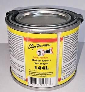 1 Shot 144l 4oz Qp. Med Green Pinstriping Enamel One