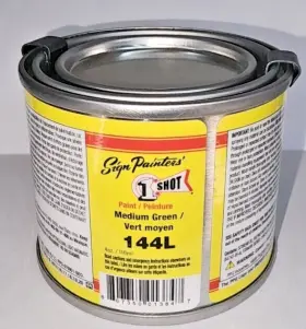 144l 1 Shot 4oz Qp. Med Green Pinstriping Enamel One