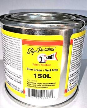 1 Shot 150l 4oz Qp. Blue Green Pinstriping Enamel One