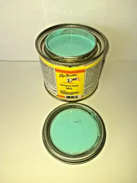 151l 1 Shot 4oz Qp. Robin Blue Pinstriping Enamel One