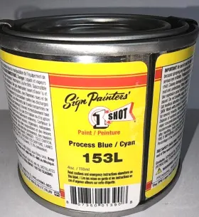 153l 1 Shot 4oz Qp. Process Blue Pinstriping Enamel One