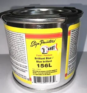 156l 1 Shot 4oz Qp. Brilliant Blue Pinstriping Enamel One