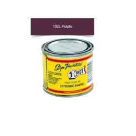 162l 1-shot 162l/8z 8oz Purple Brush Lettering Enamel Pinstriping One Paint