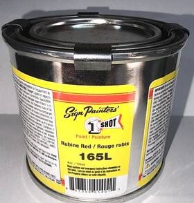 1 Shot 165l 4oz Qp. Rubine Red Pinstriping Enamel One