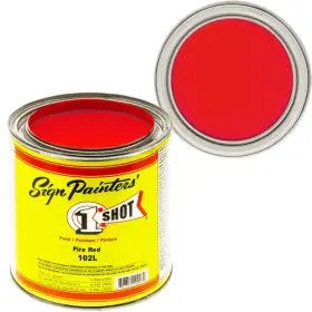 199489 1 Shot Lettering Enamel Paint Professional Pinstriping And 4 Oz Cans