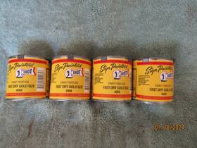 1 Shot 4008-3l Lot Of 4 New Paint 4008 Fast Dry Gold Size Sign And Lettering 8 Oz