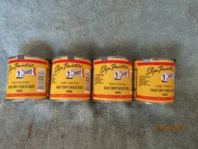 4008-3l 1 Shot Lot Of 4 New Paint 4008 Fast Dry Gold Size Sign And Lettering 8 Oz