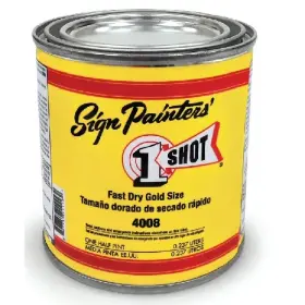 4008 1-shot 4008/8z 8oz Size Gold Leaf Lettering Pinstriping One Paint