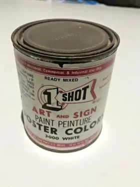 5765 1 Shot Pint 16z Flat White Poster Paint 3000 Lettering 5765 1 Shot Pint 16z Flat White Poster Paint 3000 Lettering