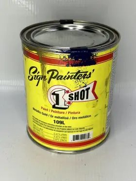 109l 1 Shot 807350009741 Pint Metallic Gold Enamel Paint Pin-striping Lettering Free Ship