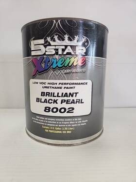 5star 6592 Urethane Paint Brilliant Black Pearl Color Number #8002