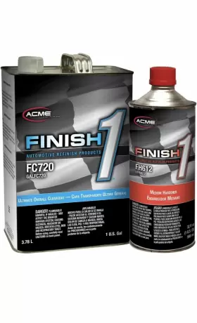 Acme Galfc720 Finish 1 Fc720 Ultimate Overall Clearcoat Gallon Kit With Medium Hardener
