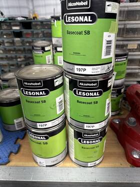 Akzo-nobel 355116 Lesonal Sb Toner 197p Lott Of 5 Green Yellow Pearl Fine
