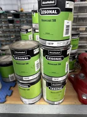 355116 Akzo-nobel Lesonal Sb Toner 197p Lott Of 5 Green Yellow Pearl Fine 355116 Akzo-nobel Lesonal Sb Toner 197p Lott Of 5 Green Yellow Pearl Fine