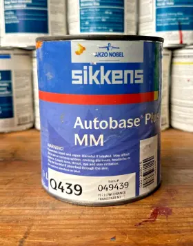 0494439 Akzonobel Sikkens #0494439 Autobase Plus Mm Q439 Yellow Orange Trans. 1qt
