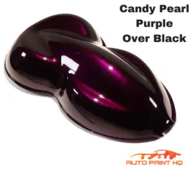 75676 Auto Paint Hq Candy Pearl Purple Quart With Reducer Speed Medium Midcoat Only Car Kit