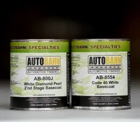 Ab-8554 Autobahn Gm 800j White Pearl 3 Stage Basecoat Quart Kit Base Automotive Paint Ab-8554 Autobahn Gm 800j White Pearl 3 Stage Basecoat Quart Kit Base Automotive Paint