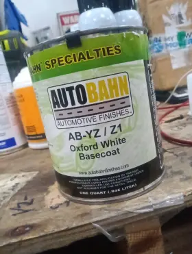 9161 Autobahn Yz/71 Ford Oxford White Basecoat Yz / Z1 Quart