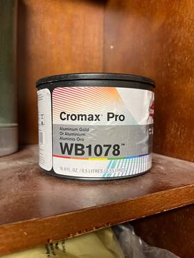 Axalta Cromax Pro Wb1078 Aluminum Gold 16.9fl Oz 0.5l Mixing Toner New