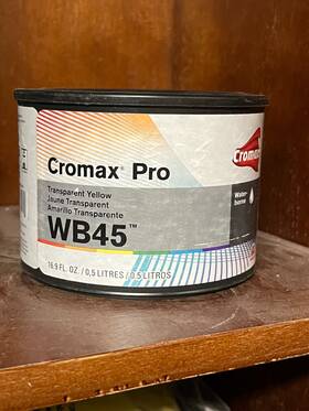 Axalta Wb45 Cromax Pro Transparent Yellow 16.9fl Oz 0.5l Mixing Color Free Shipping