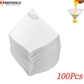 Bentohkle Oc00000302306011-03 100pack Paint Strainers Paper Cone - Mixing Cup Strainer Fine Mesh Filters