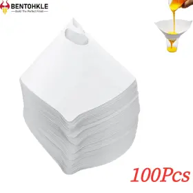 Oc00000302306011-03 Bentohkle 100pack Paint Strainers Paper Cone - Mixing Cup Strainer Fine Mesh Filters