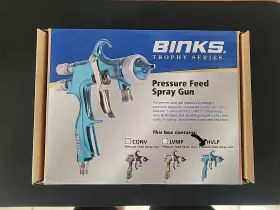 2465-12hv-32s0 Binks Pressure Feed Spray Paint Gun