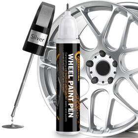 Carsmallma Bqb-ys-01 Car Wheel Paint Silver Rim Touch Up 0.42 Fl Oz Pack Of 1