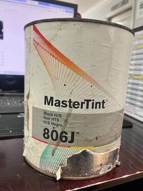 Cromax 806j Masterpaint Black Car Paint Gallon