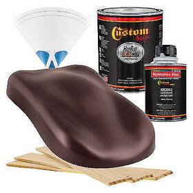 Custom Shop 1649 Hot Rod Flatz Vintage Burgundy Pearl Quart Kit Urethane Flat Auto Car Paint