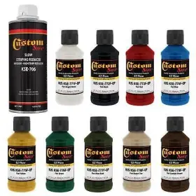 4596 Custom Shop New 9 Flat Pinstripe Paint Colors-lettering Enamel-auto/car