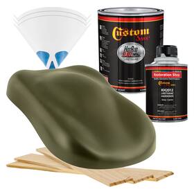 Custom Shop 5457 Hot Rods Flatz Olive Drab Green Quart Kit Urethane Flat Auto Car Paint