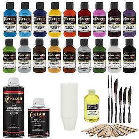 Custom Shop 6456 Customshop Lettering Enamel/pinstripe 18 Piece Kit Paint Auto