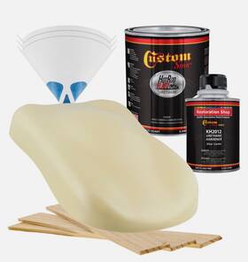Custom Shop 848849080384 Hot Rod Flatz Shoreline Beige Quart Kit Urethane Flat Auto Car Paint