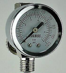 Devilbiss Hav512 Air Adj. Valve And Gauge 100 Psi Dev-hav512