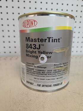 Dupont 012500001586 1 Quart Axalta Cromax Mastertint 843j Bright Yellow Tint Toner Color