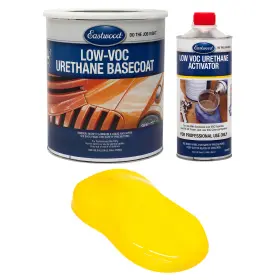 98299zp Earls Eastwood 4 1 Electric Yellow 2k Basecoat And Activator Car Spray Paint Kit