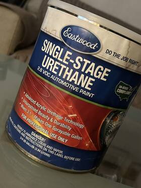 Eastwood 50211zp Chop Top Silver Metallic 3 1 Acrylic Urethane Single Stage Paint 96 Oz