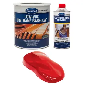 98290zpa Eastwood 4 1 Rally Red 2k Basecoat And Activator Car Spray Paint Kit