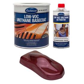 Eastwood 98296zp 4 1 Maroon Rose Metallic 2k Basecoat And Activator Car Spray Paint Kit