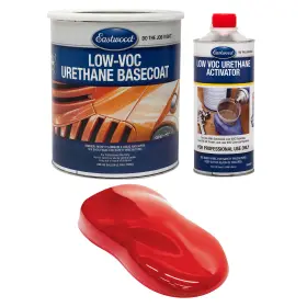 98297zp Eastwood 4 1 Pinup Red 2k Basecoat And Activator Car Spray Paint Kit