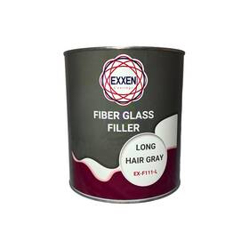 Exxen Coatings Ex-f111-long-gal Gallon Fiberglass Filler Long Hair Gray