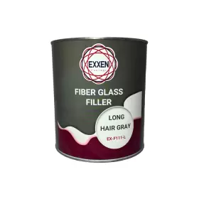 Exxen Coatings Ex-f111-long-gal Gallon Fiberglass Filler Long Hair Gray